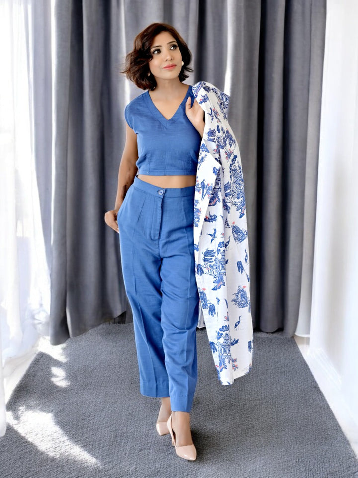 Garden A Blue N White Co-ord Set