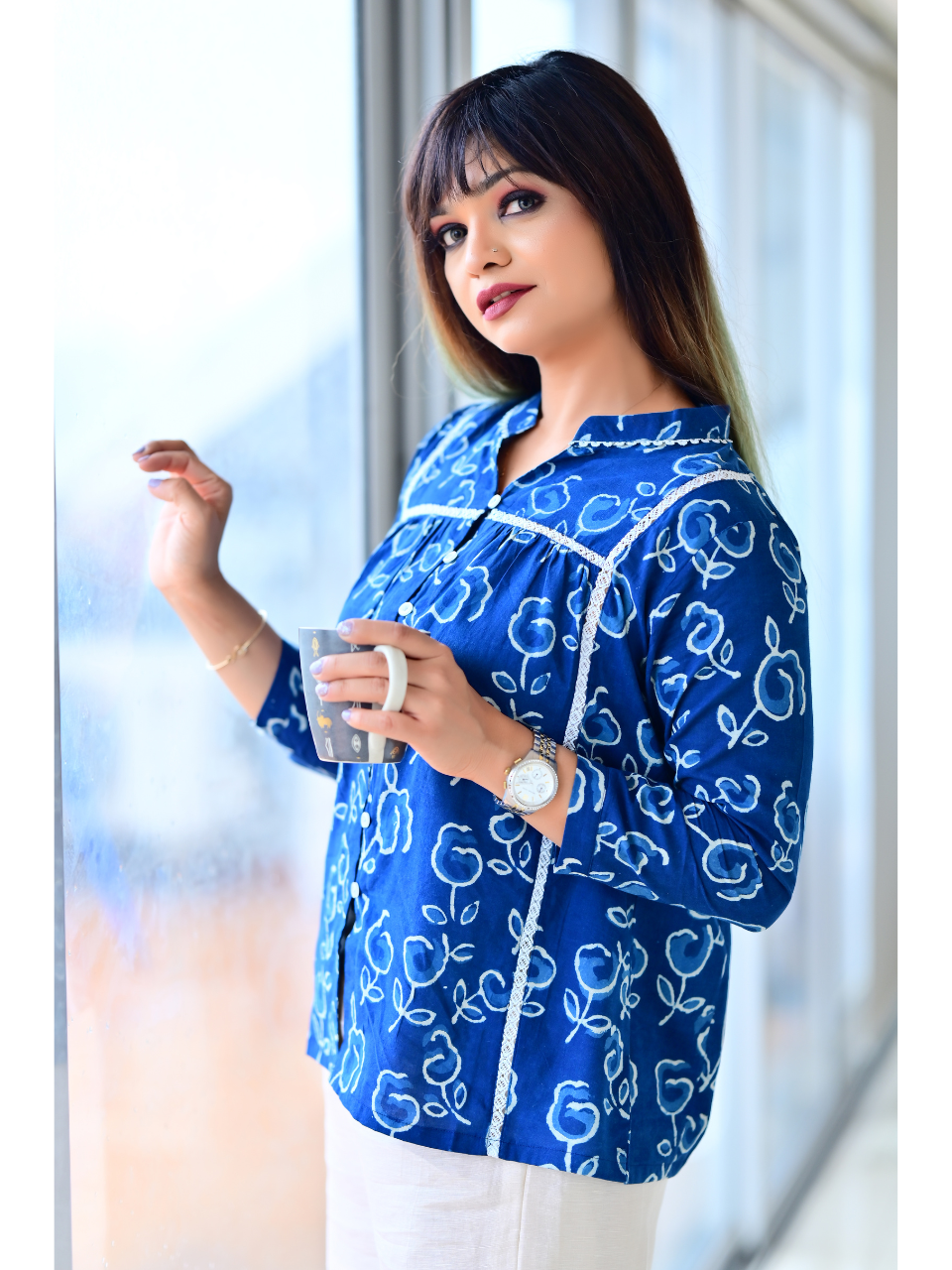 ladies tops, tops for women, women tops, ladies t shirts and tops, womens tops, blue tops women, crop tops for women, down shoulder top, women crop top, women in blue tops, crop top online, crop top, short tops, dabu top,  party wear tops on jeans