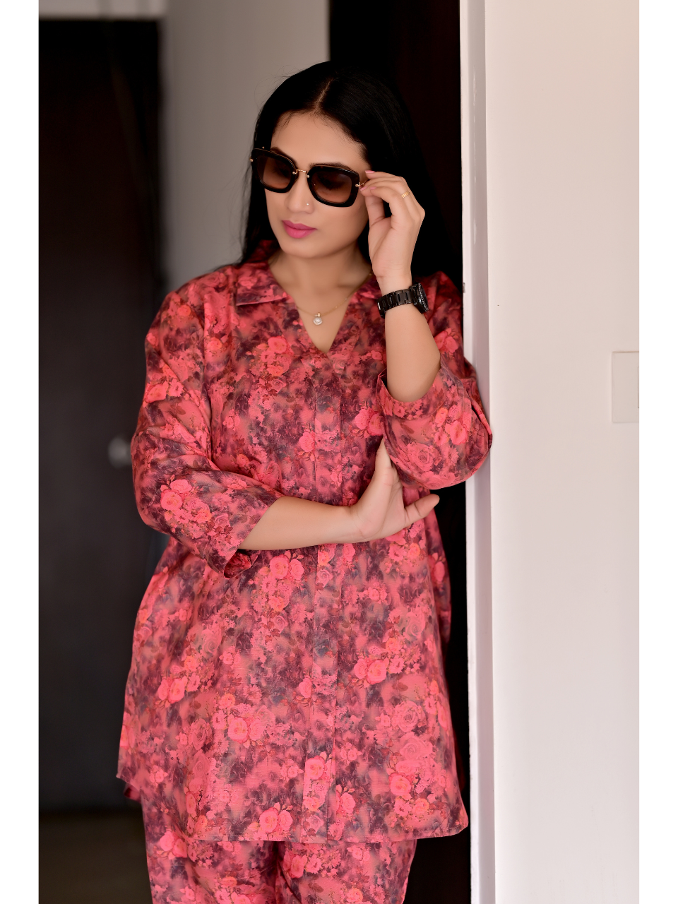 Red Collar Linen Set two piece outfits for women, co ord sets women, coord set women, ladies co ord sets, co ord sets women, coords women, coord set for women, co ord, kurta co ord sets, ethnic co ords, ethnic co ord set women, co ord dress set, co ord sets for summer, co ord set womens party, co ord set women ethic, co ord sets women ethnic, linen co ord set, red co cord set